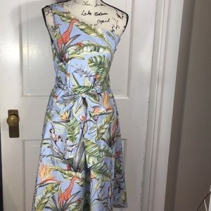 Ann Taylor One Shoulder Safari Dress